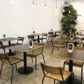 Twenty Eight Cafe - 28 Wilkie | Product Seen: [Customised Table top + Cosson Table Base & Mantis Sidechair]